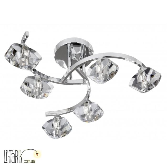 Люстра припотолочная Searchlight Sculptured Ice 8086-6CC