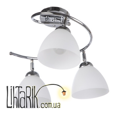 LK-077S/3 E14 CH Люстра потолочная (Brille L66-033)