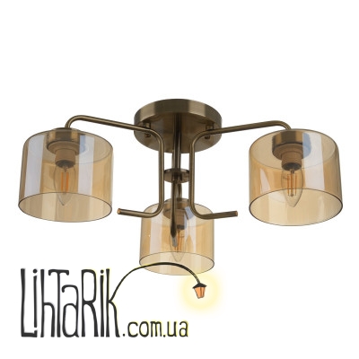 LK-666S/3 E27 AB люстра (23-789)