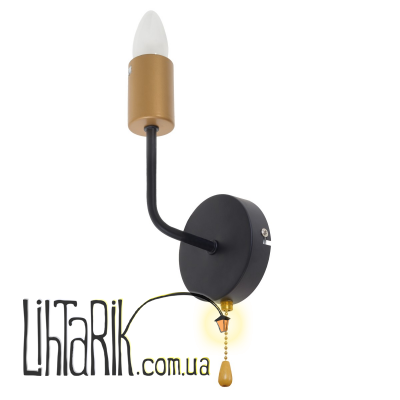 BL-590W/1 E27 BK/G бра (Brille 29-144)