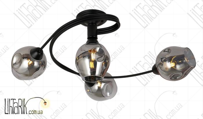 Levistella потолочна люстра 761LX04-4 BK+BK