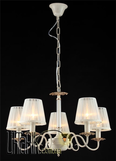 Люстра классическая Bulgarini VD50858-5-W Beige-Gold/White