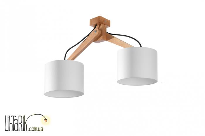 SOLLUX LIGHTING Светильник припотолочный LEGNO 2 naturalne drewno SL.0521