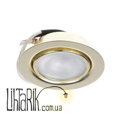 HDL-J 06 PB (72) меб.+ лампа светильник точечный (Brille 163024)