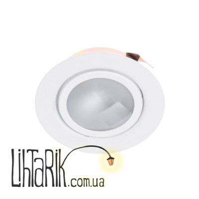 HDL-J 06 WH (72) меб.+ лампа светильник точечный (Brille 163025)