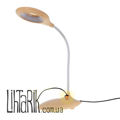 SL-98 LED 3W YL настольная лампа светодиодная с USB разъемом (Brille 33-309)