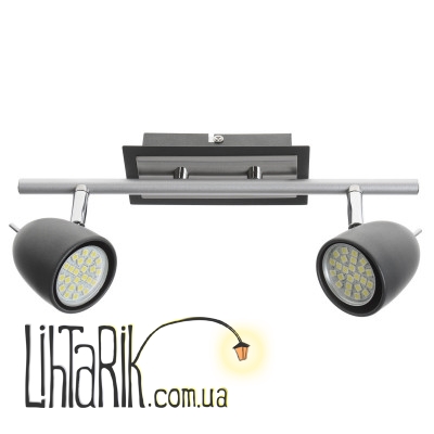 HTL-170/2 GU10 DGY светильник спот (Brille 26-390)