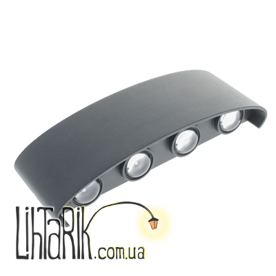 AL-264/8х1W NW LED IP54 DGY подсветка (Brille 34-257)