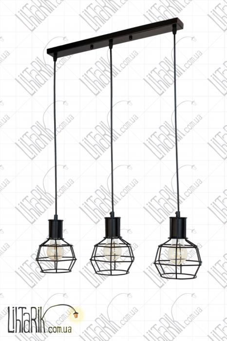 Подвес-лофт 756PR1618F-3 BK (500)
