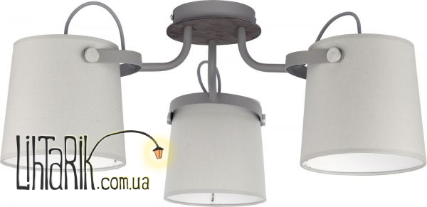 TK Lighting CLICK gray 3 plafon - 1263