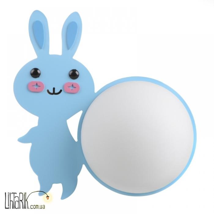 KL-422W/1 E27 BL светильник для детской "Кролик" (Brille 26-037)