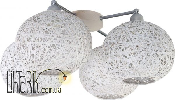TK Lighting BACKAZ white 4 plafon - 1860