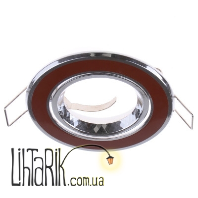 HDL-DT 32 BROWN/CHR светильник точечный (Brille 163928)