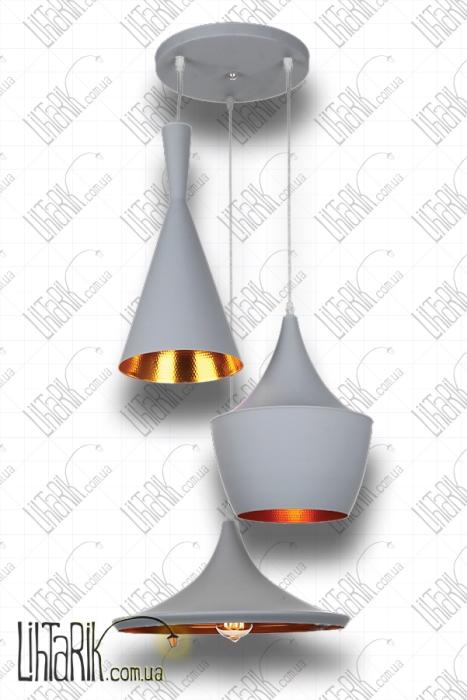 Подвес на три плафона 7546403-3 GREY