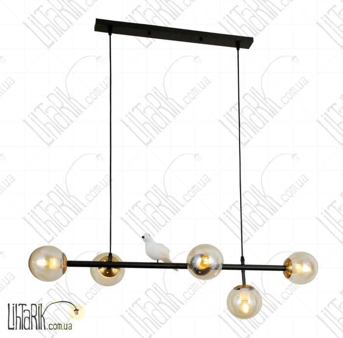 Levistella подвесной светильник 761WKT05-5 BK BR (761WKT05-5 BK+BR)