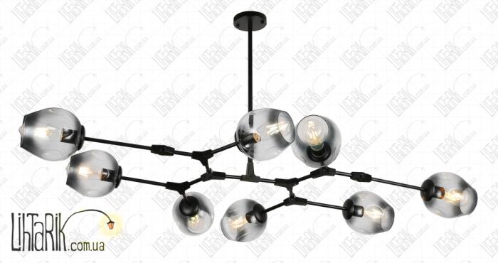Levistella потолочная подвесная люстра 752L7731-8 BK BK (752L7731-8 BK+BK)