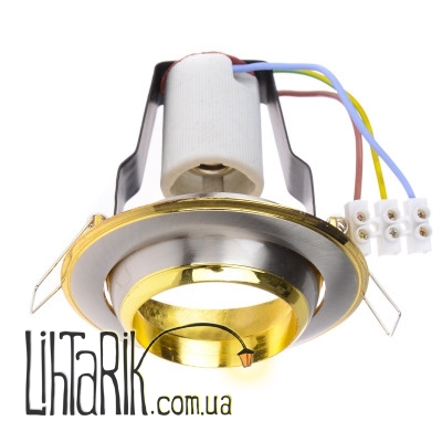 RO-50C SN/G светильник точечный поворотный (Brille 161251)