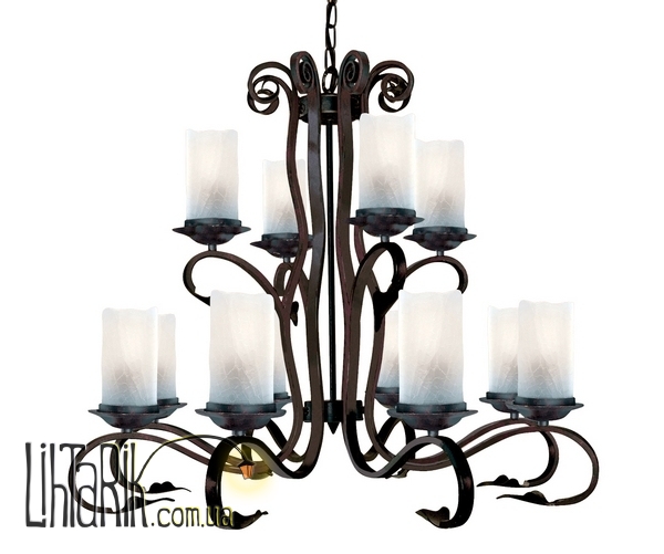 Люстра Searchlight Scroll 7912-12BR