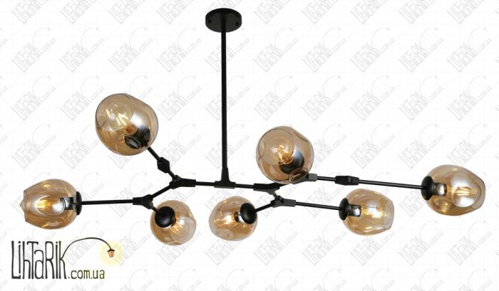 Levistella потолочная подвесная люстра 752L7731-7 BK BR (752L7731-7 BK+BR)