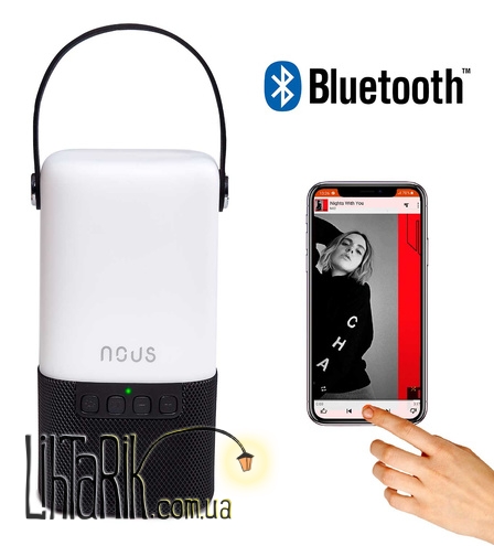 Портативная колонка c подсветкой NOUS H2 Black