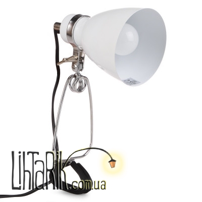 MTL-20 WHITE Настольная лампа на прищепке (Brille 182531)