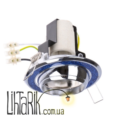 RO-50D ShBLUE/CHR светильник точечный поворотный (Brille 161265)