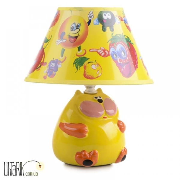 TP-018 E14 YL Настольная лампа для детской "Кот" (Brille 25-047)