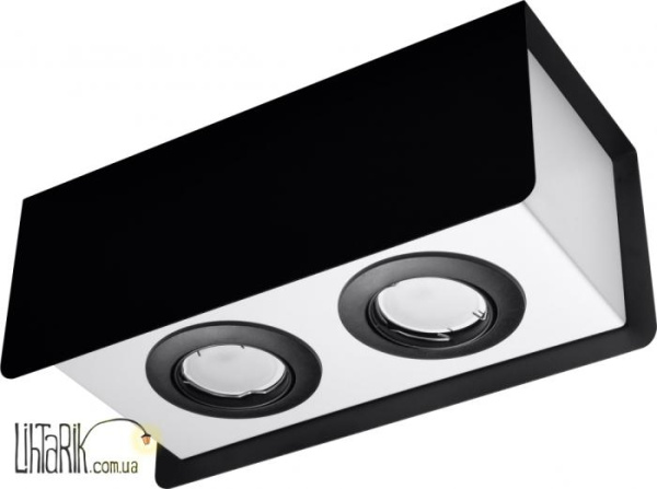 SOLLUX LIGHTING Светильник припотолочный STEREO 2 Czarny SL.0410