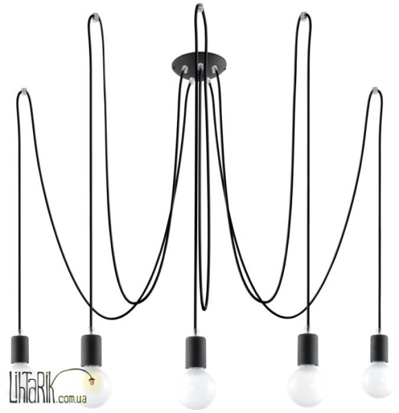 SOLLUX LIGHTING yrandol EDISON 5 Czarny SL.0371