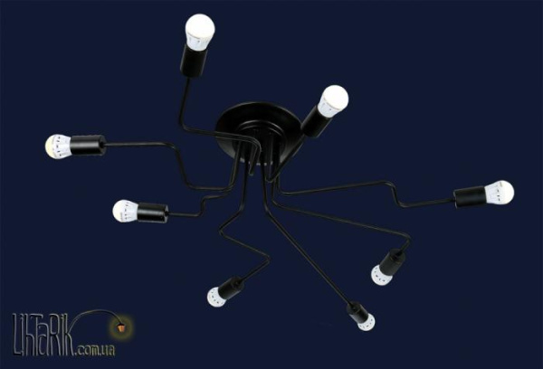 Люстра-паук 756PR0230-8 припотолочная на 8 ламп