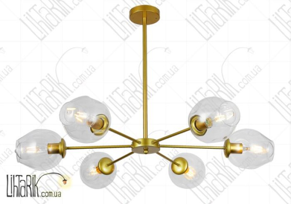 Levistella потолочна люстра 7526039-6 GD CL (7526039-6 GD+CL)