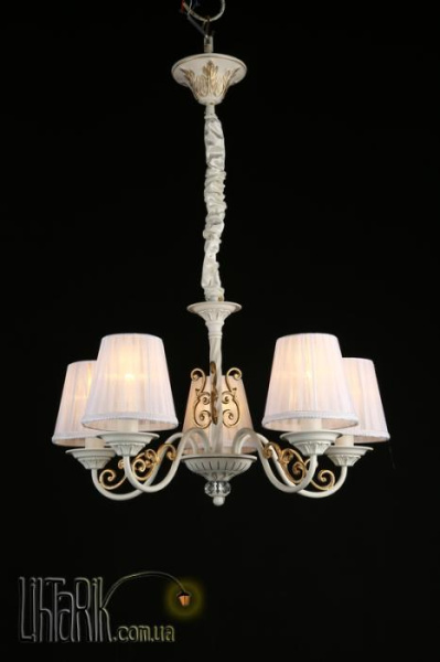 Люстра Bulgarini VD50869-5-W Beige- Gold/White