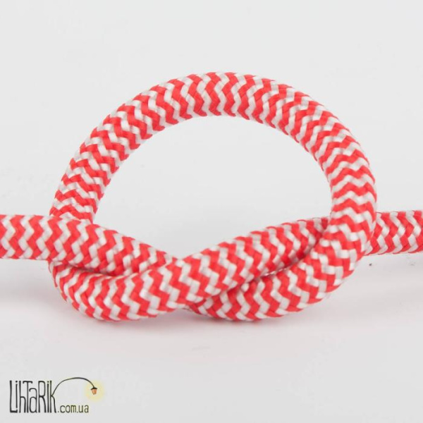 Levistella Провод в тканевой оплетке красно-белый