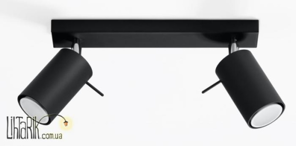 SOLLUX LIGHTING Светильник припотолочный RING 2 Czarny SL.0092