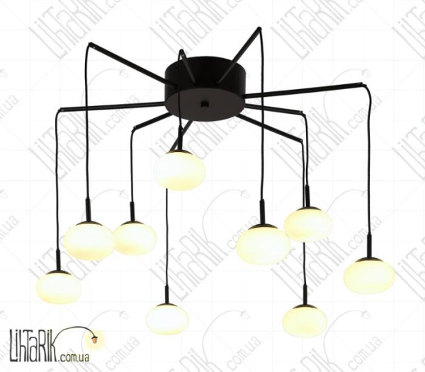 Levistella потолочна люстра 720P15060-9LED BK