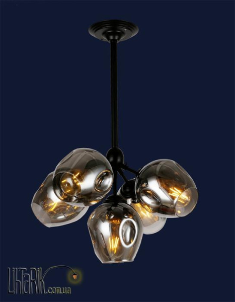 Levistella Подвесная люстра 756LPR660005-5 BK BK (756LPR660005-5 BK+BK)
