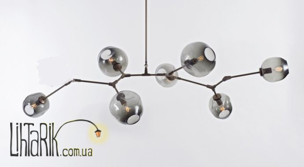 Потолочный подвесной светильник со стеклянными плафонами 97058/7