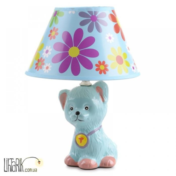 TP-019 E14 BL Настольная лампа для детской "Кот" (Brille 25-050)