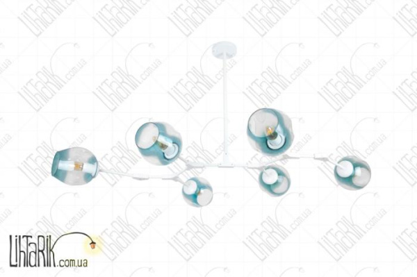 Levistella потолчная люстра 752L7731-6 WH BL (7528419-6 BK+BL)