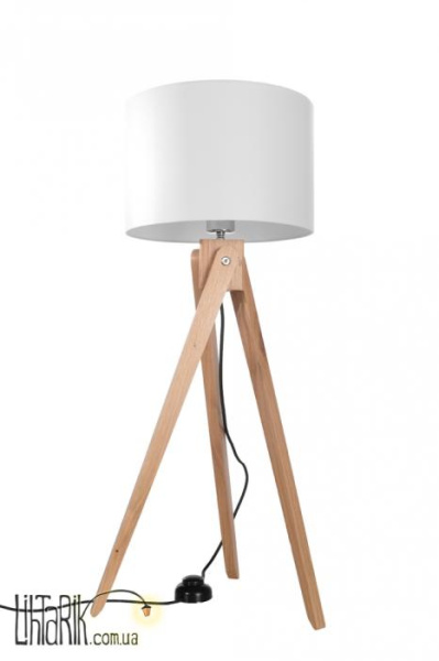 SOLLUX LIGHTING Lampa stojca LEGNO 1 naturalne drewno SL.0523