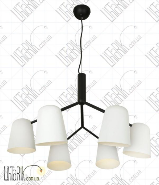 Levistella потолочная люстра 918P341-6 BK WH (918P341-6 BK+WH)
