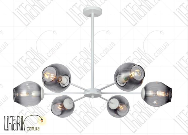Levistella потолочна люстра 7526039-6 WH BK (7526039-6 WH+BK)