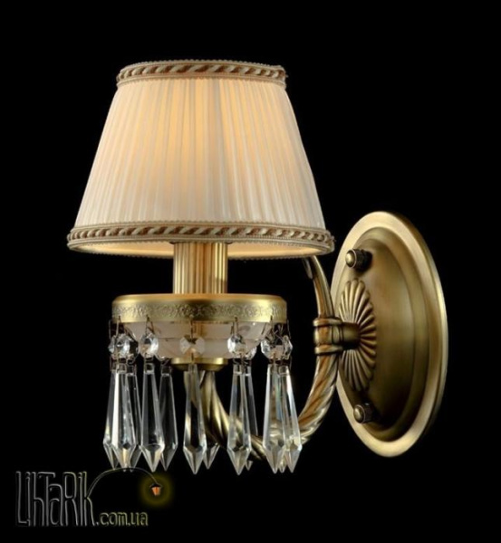 Bulgarini Бра настенное с хрустальными подвесами VB50813-1 AB/Beige