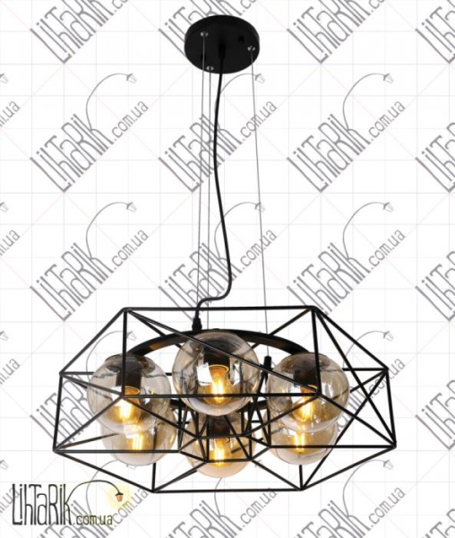 Подвес со стеклянными плафонами 761LJX06-6