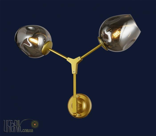 Levistella Настенный светильник 756LWPR0231-2GD BK (756LWPR0231-2GD+BK)