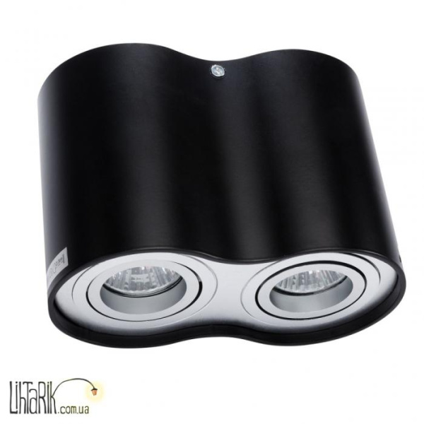 Auhilon Светильник припотолочный TUBA NERO czarny 2L (C1234-2L BL)