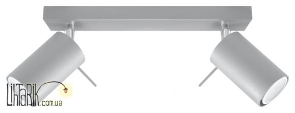 SOLLUX LIGHTING Светильник припотолочный RING 2 Szary SL.0450