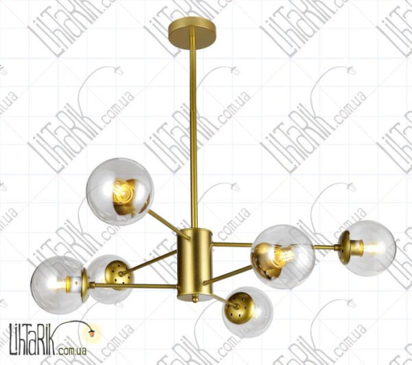 Levistella потолочная люстра 7526033-6 GD CL (7526033-6 GD+CL)