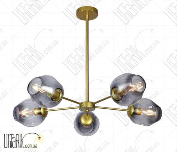Levistella потолочна люстра 7526039-5 GD BK (7526039-5 GD+BK)