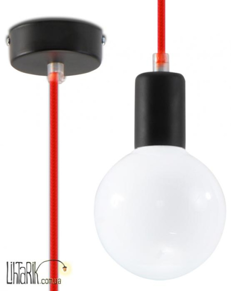 SOLLUX LIGHTING Светильник подвесной EDISON Czerwona SL.0155